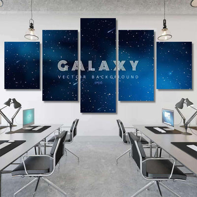 Horizontal Space Background Abstract Shape Stars Galaxy Sky and Space Multi Piece Panel Canvas Home Decor Housewarming Gift Ideas Poster Canvas Gallery Prints