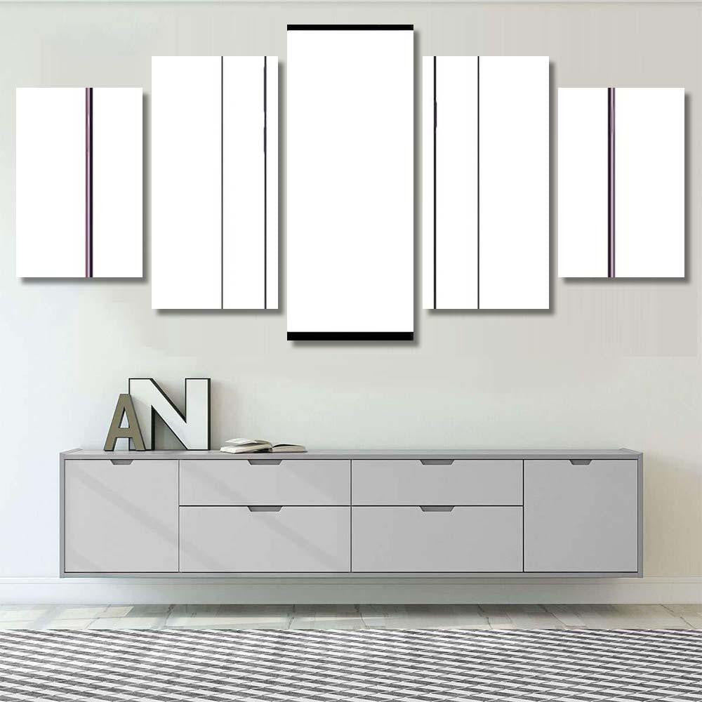 Set Modern Frameless Smartphones Isolated On Galaxy Sky and Space Multi Piece Panel Canvas Home Decor Housewarming Gift Ideas Poster Canvas Gallery Prints