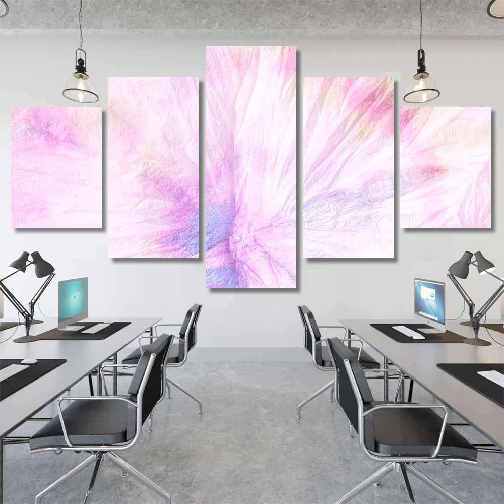 Psychedelic Tie Dye Closeup Pink Textile Galaxy Sky and Space Multi Piece Panel Canvas Home Decor Housewarming Gift Ideas Poster Canvas Gallery Prints