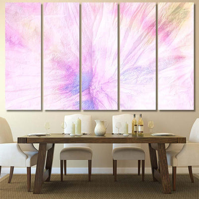 Psychedelic Tie Dye Closeup Pink Textile Galaxy Sky and Space Multi Piece Panel Canvas Home Decor Housewarming Gift Ideas Poster Canvas Gallery Prints