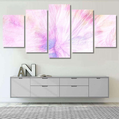 Psychedelic Tie Dye Closeup Pink Textile Galaxy Sky and Space Multi Piece Panel Canvas Home Decor Housewarming Gift Ideas Poster Canvas Gallery Prints