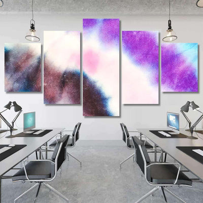 Mineral Watercolor Artistic Texture Print Geode Galaxy Sky and Space Multi Piece Panel Canvas Home Decor Housewarming Gift Ideas Poster Canvas Gallery Prints