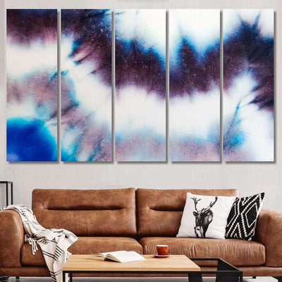 Striped Pattern Magic Aquarelle Tie Dye Galaxy Sky and Space Multi Piece Panel Canvas Home Decor Housewarming Gift Ideas Poster Canvas Gallery Prints