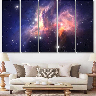 Space Nebul A20 Galaxy Sky and Space Multi Piece Panel Canvas Home Decor Housewarming Gift Ideas Poster Canvas Gallery Prints
