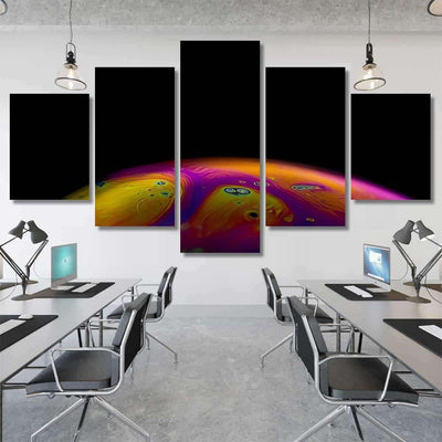 Psychedelic Abstract Planet Soap Bubble Light 25 Galaxy Sky and Space Multi Piece Panel Canvas Home Decor Housewarming Gift Ideas Poster Canvas Gallery Prints