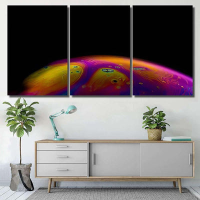 Psychedelic Abstract Planet Soap Bubble Light 25 Galaxy Sky and Space Multi Piece Panel Canvas Home Decor Housewarming Gift Ideas Poster Canvas Gallery Prints