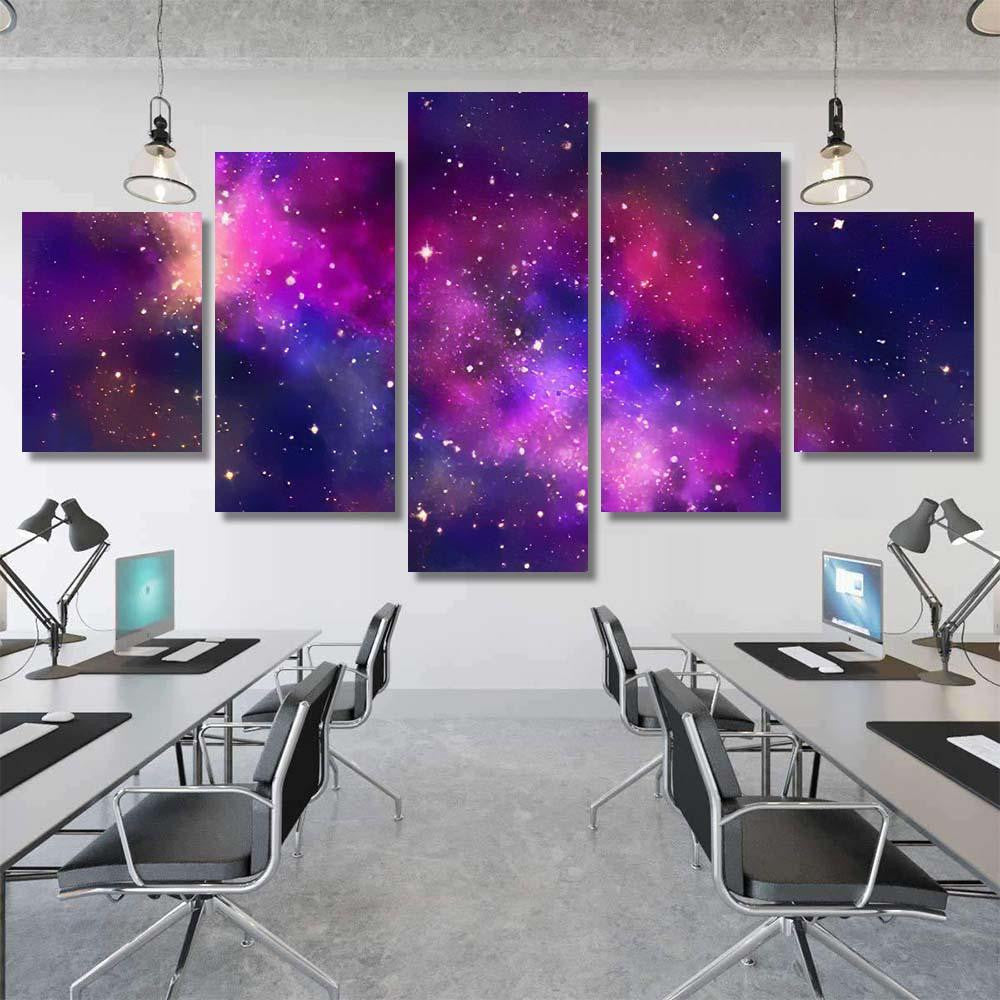 Star Field Galaxy Space Nebula Abstract Galaxy Sky and Space Multi Piece Panel Canvas Home Decor Housewarming Gift Ideas Poster Canvas Gallery Prints