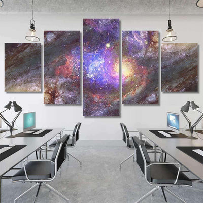 Starry Deep Outer Space Nebula Galaxy 1 Galaxy Sky and Space Multi Piece Panel Canvas Home Decor Housewarming Gift Ideas Poster Canvas Gallery Prints
