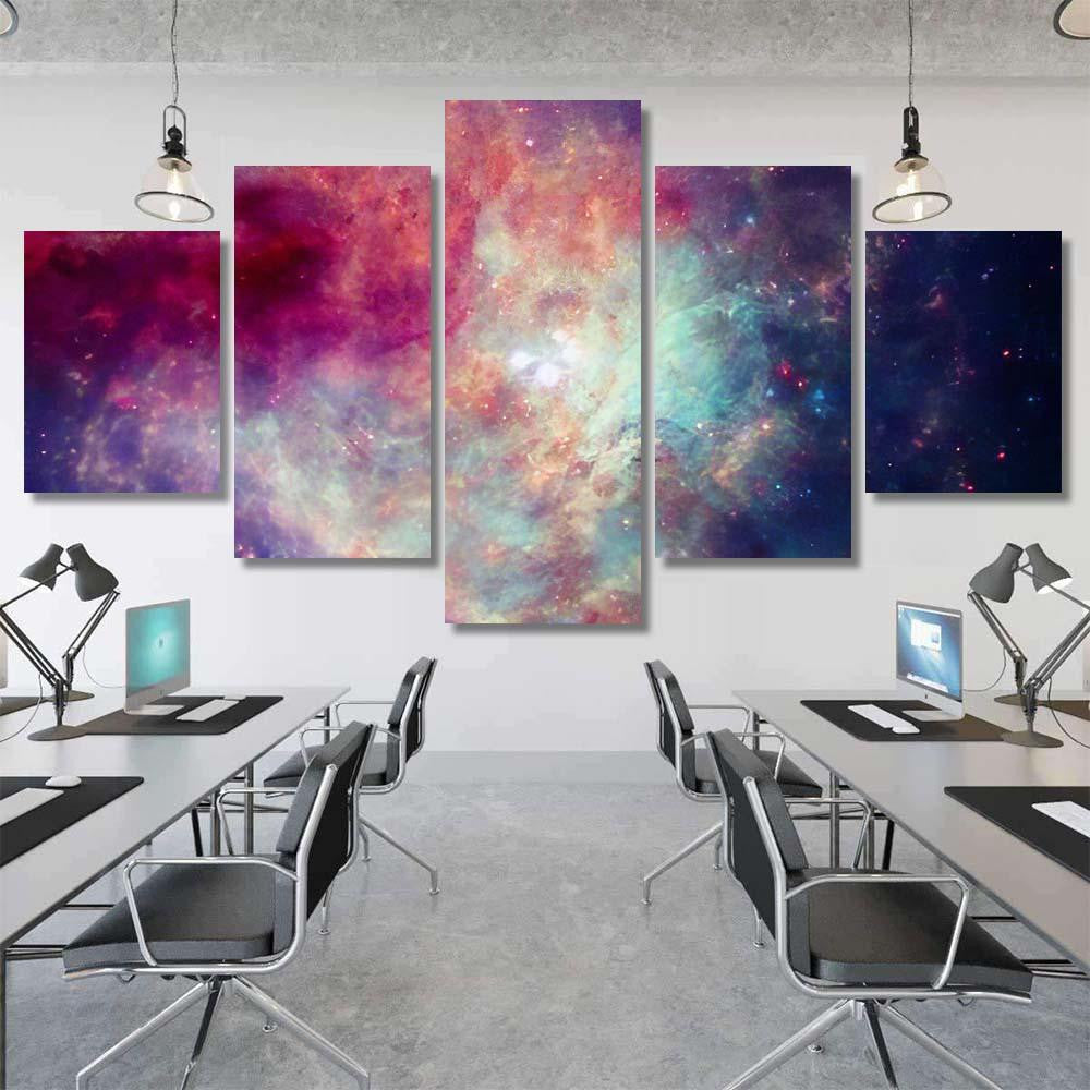 Incredibly Beautiful Galaxy Outer Space Black Galaxy Sky and Space Multi Piece Panel Canvas Home Decor Housewarming Gift Ideas Poster Canvas Gallery Prints