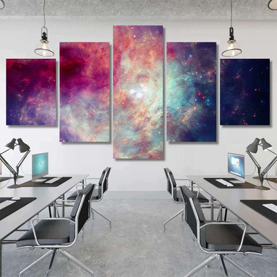 Incredibly Beautiful Galaxy Outer Space Black Galaxy Sky and Space Multi Piece Panel Canvas Home Decor Housewarming Gift Ideas Poster Canvas Gallery Prints