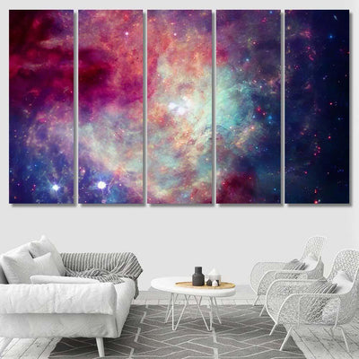 Incredibly Beautiful Galaxy Outer Space Black Galaxy Sky and Space Multi Piece Panel Canvas Home Decor Housewarming Gift Ideas Poster Canvas Gallery Prints