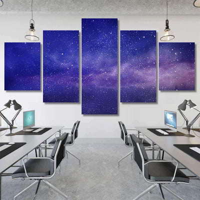 Magic Color Sky Background 1 Galaxy Sky and Space Multi Piece Panel Canvas Home Decor Housewarming Gift Ideas Poster Canvas Gallery Prints