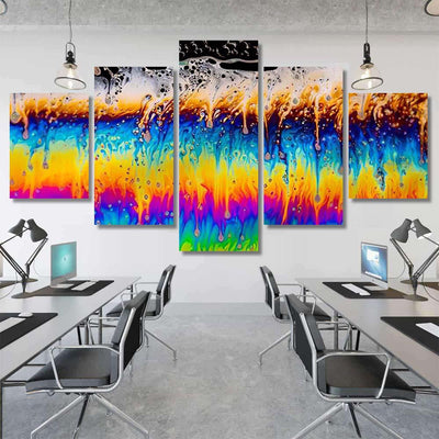 Psychedelic Abstract Planet Soap Bubble Light 3 Galaxy Sky and Space Multi Piece Panel Canvas Home Decor Housewarming Gift Ideas Poster Canvas Gallery Prints
