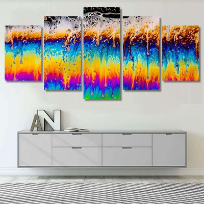 Psychedelic Abstract Planet Soap Bubble Light 3 Galaxy Sky and Space Multi Piece Panel Canvas Home Decor Housewarming Gift Ideas Poster Canvas Gallery Prints