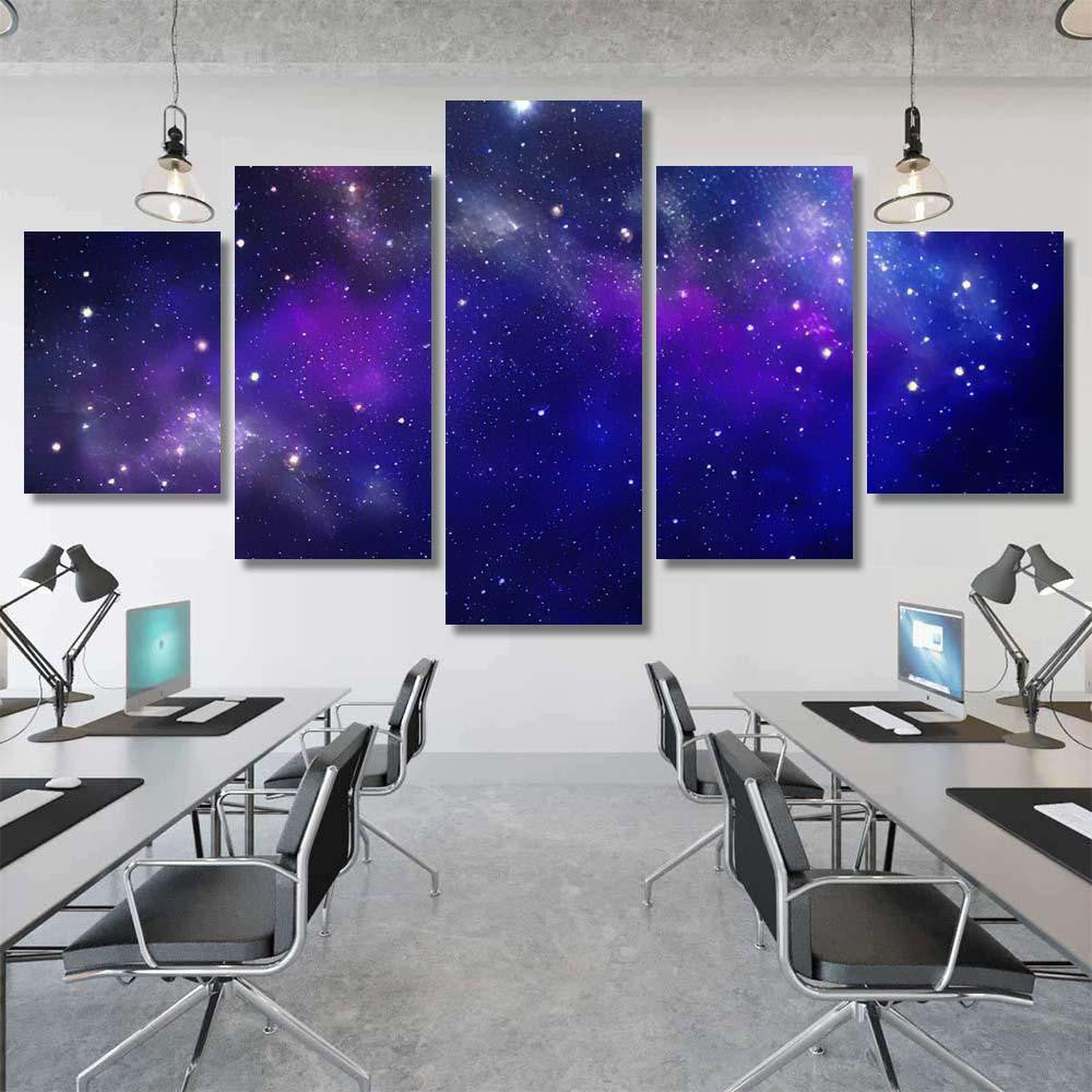Night Sky Universe Filled Stars Nebul A1  1 Galaxy Sky and Space Multi Piece Panel Canvas Home Decor Housewarming Gift Ideas Poster Canvas Gallery Prints