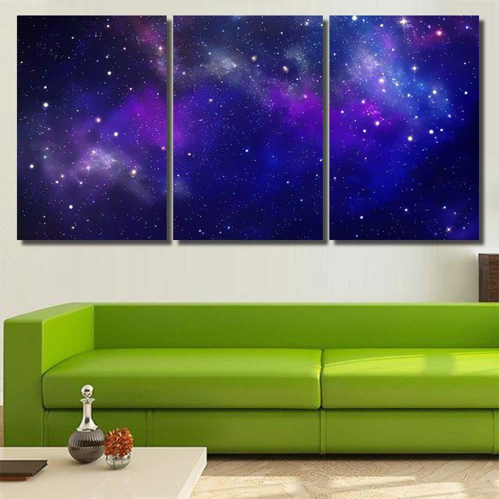 Night Sky Universe Filled Stars Nebul A1  1 Galaxy Sky and Space Multi Piece Panel Canvas Home Decor Housewarming Gift Ideas Poster Canvas Gallery Prints