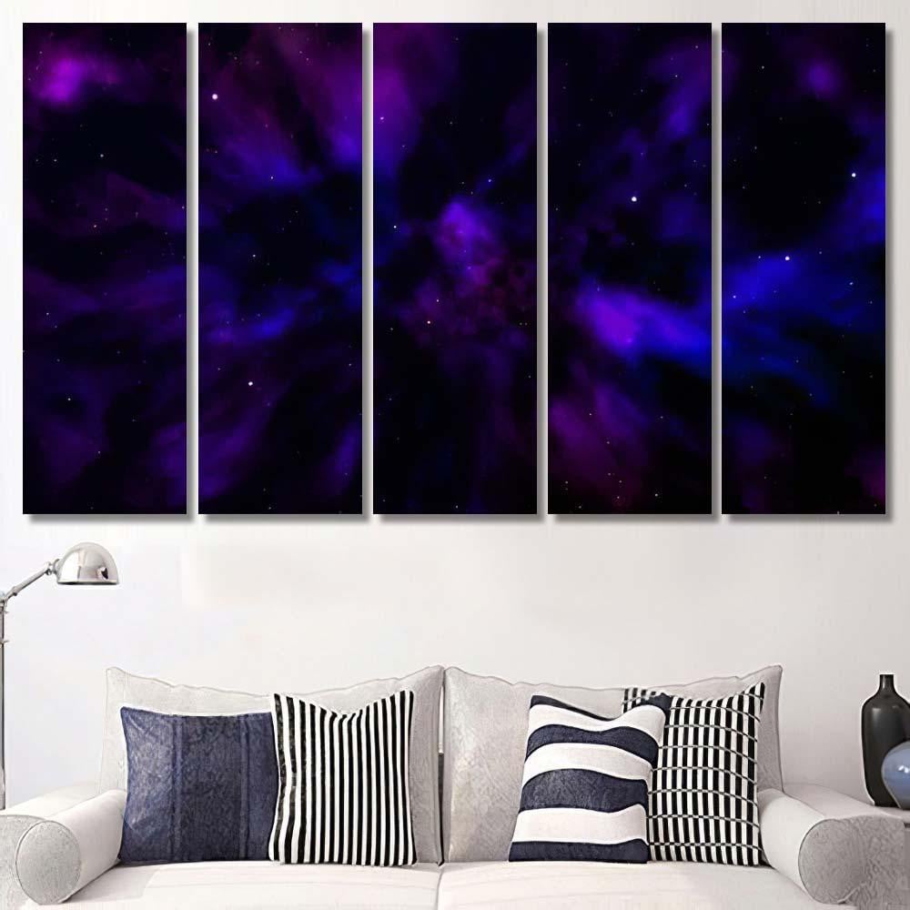 Space Background Fantastic Outer View Realistic 9 1 Galaxy Sky and Space Multi Piece Panel Canvas Home Decor Housewarming Gift Ideas Poster Canvas Gallery Prints