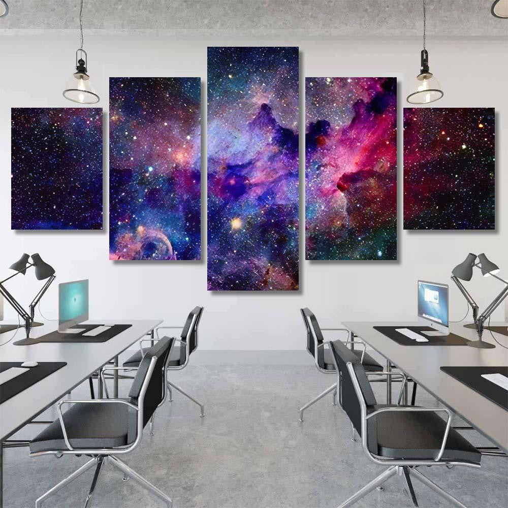 Nebula Galaxies Space Elements This Image 5  1 Galaxy Sky and Space Multi Piece Panel Canvas Home Decor Housewarming Gift Ideas Poster Canvas Gallery Prints
