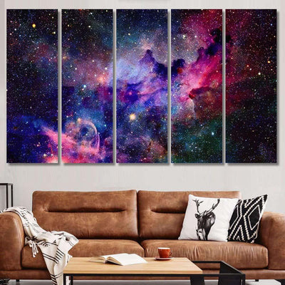 Nebula Galaxies Space Elements This Image 5  1 Galaxy Sky and Space Multi Piece Panel Canvas Home Decor Housewarming Gift Ideas Poster Canvas Gallery Prints