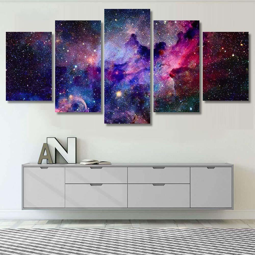 Nebula Galaxies Space Elements This Image 5  1 Galaxy Sky and Space Multi Piece Panel Canvas Home Decor Housewarming Gift Ideas Poster Canvas Gallery Prints