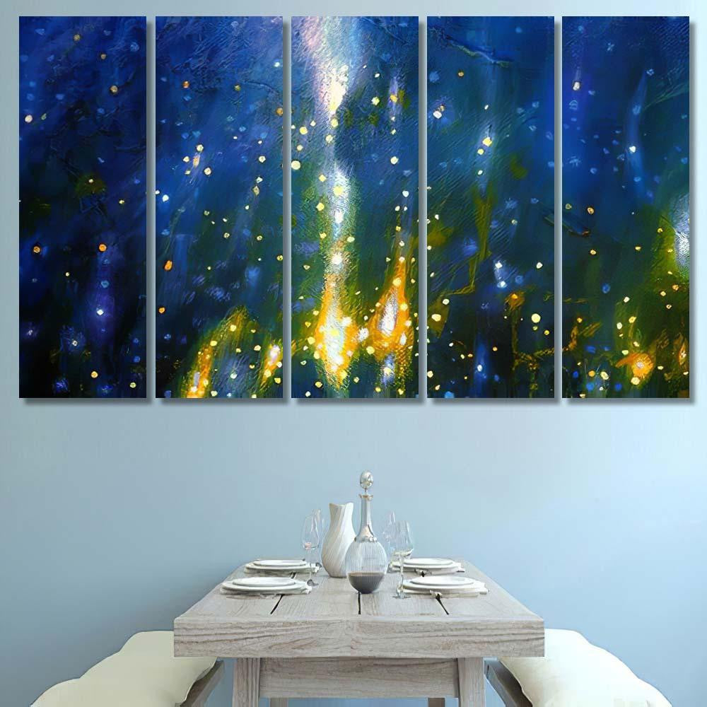 Galaxy Space Abstract Background Galaxy Sky and Space Multi Piece Panel Canvas Home Decor Housewarming Gift Ideas Poster Canvas Gallery Prints