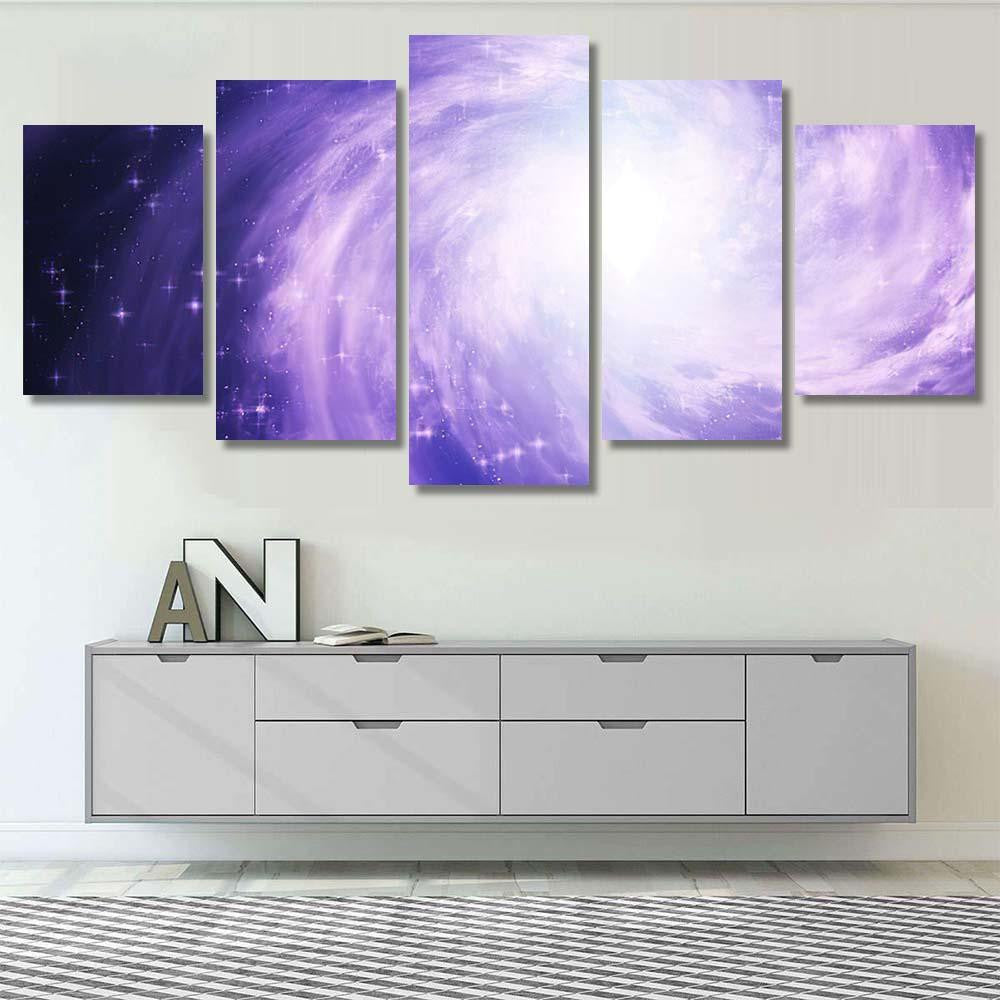 Magical Cosmos Wormhole Elements This Image Galaxy Sky and Space Multi Piece Panel Canvas Home Decor Housewarming Gift Ideas Poster Canvas Gallery Prints