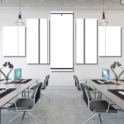 Modern Frameless Smartphones Mockups Blank Screens Galaxy Sky and Space Multi Piece Panel Canvas Home Decor Housewarming Gift Ideas Poster Canvas Gallery Prints