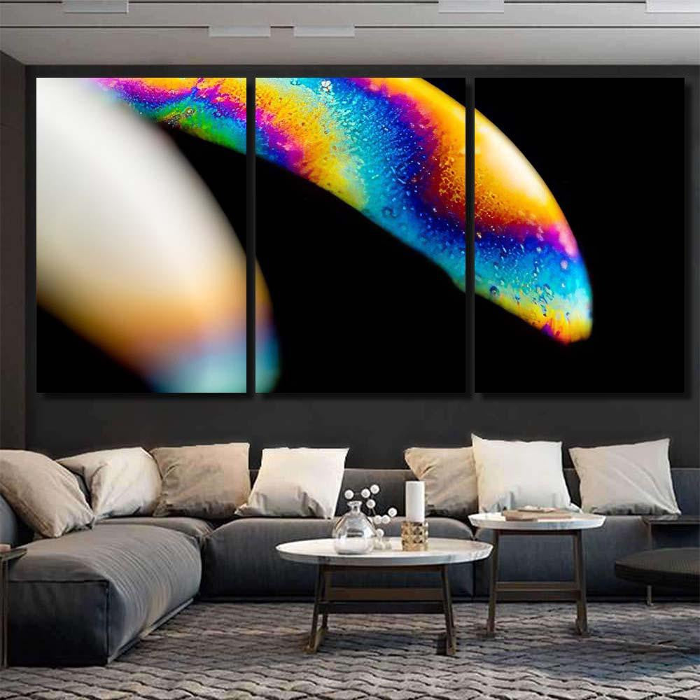 Psychedelic Abstract Planet Soap Bubble Light 21 Galaxy Sky and Space Multi Piece Panel Canvas Home Decor Housewarming Gift Ideas Poster Canvas Gallery Prints