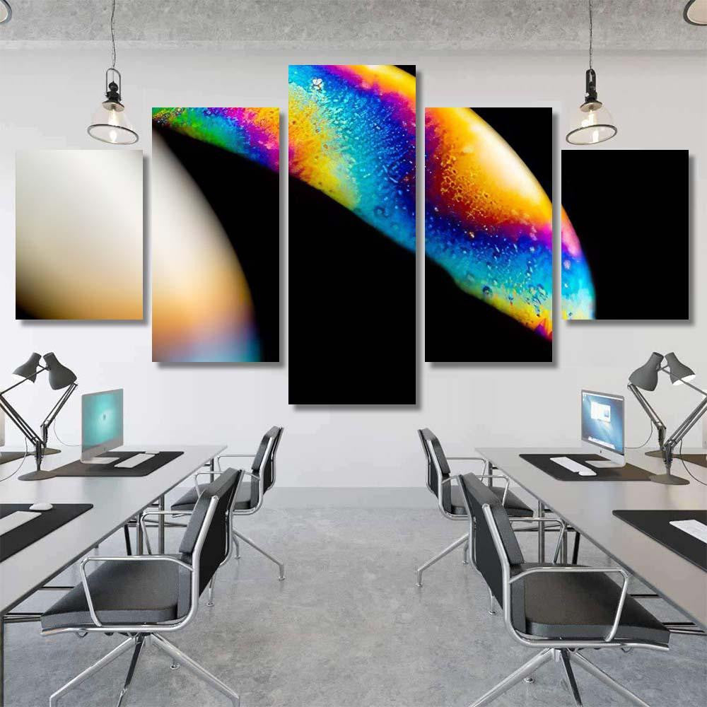 Psychedelic Abstract Planet Soap Bubble Light 21 Galaxy Sky and Space Multi Piece Panel Canvas Home Decor Housewarming Gift Ideas Poster Canvas Gallery Prints