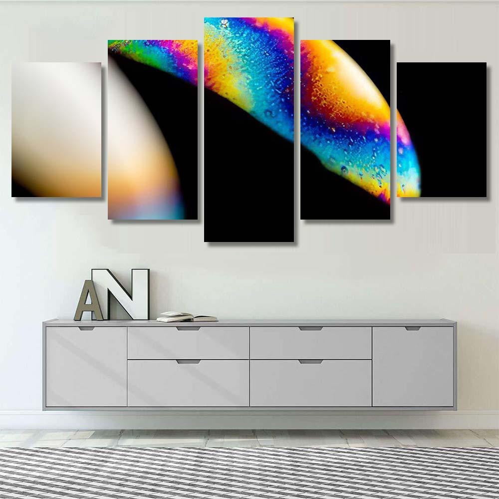 Psychedelic Abstract Planet Soap Bubble Light 21 Galaxy Sky and Space Multi Piece Panel Canvas Home Decor Housewarming Gift Ideas Poster Canvas Gallery Prints