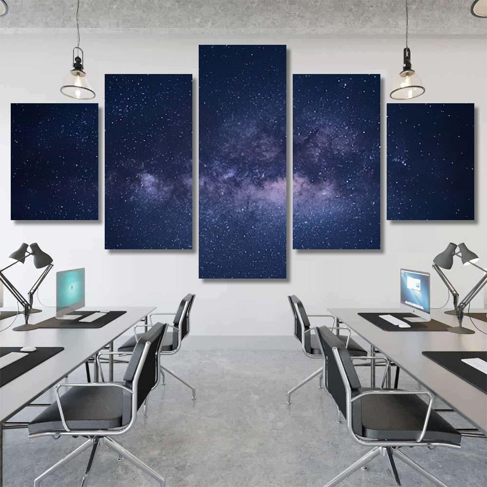 Milky Way 104 Galaxy Sky and Space Multi Piece Panel Canvas Home Decor Housewarming Gift Ideas Poster Canvas Gallery Prints
