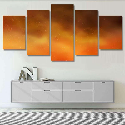 Light Orange Vector Background Galaxy Stars Galaxy Sky and Space Multi Piece Panel Canvas Home Decor Housewarming Gift Ideas Poster Canvas Gallery Prints