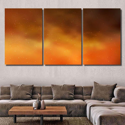 Light Orange Vector Background Galaxy Stars Galaxy Sky and Space Multi Piece Panel Canvas Home Decor Housewarming Gift Ideas Poster Canvas Gallery Prints
