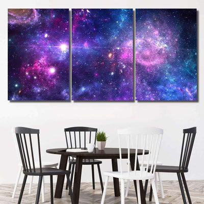 Planets Galaxy Cosmos Physical Cosmology Science Galaxy Sky and Space Multi Piece Panel Canvas Home Decor Housewarming Gift Ideas Poster Canvas Gallery Prints