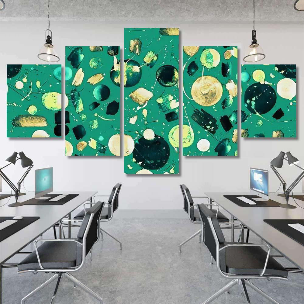 Hand Abstract Watercolor Galaxy Planets 14 Galaxy Sky and Space Multi Piece Panel Canvas Home Decor Housewarming Gift Ideas Poster Canvas Gallery Prints
