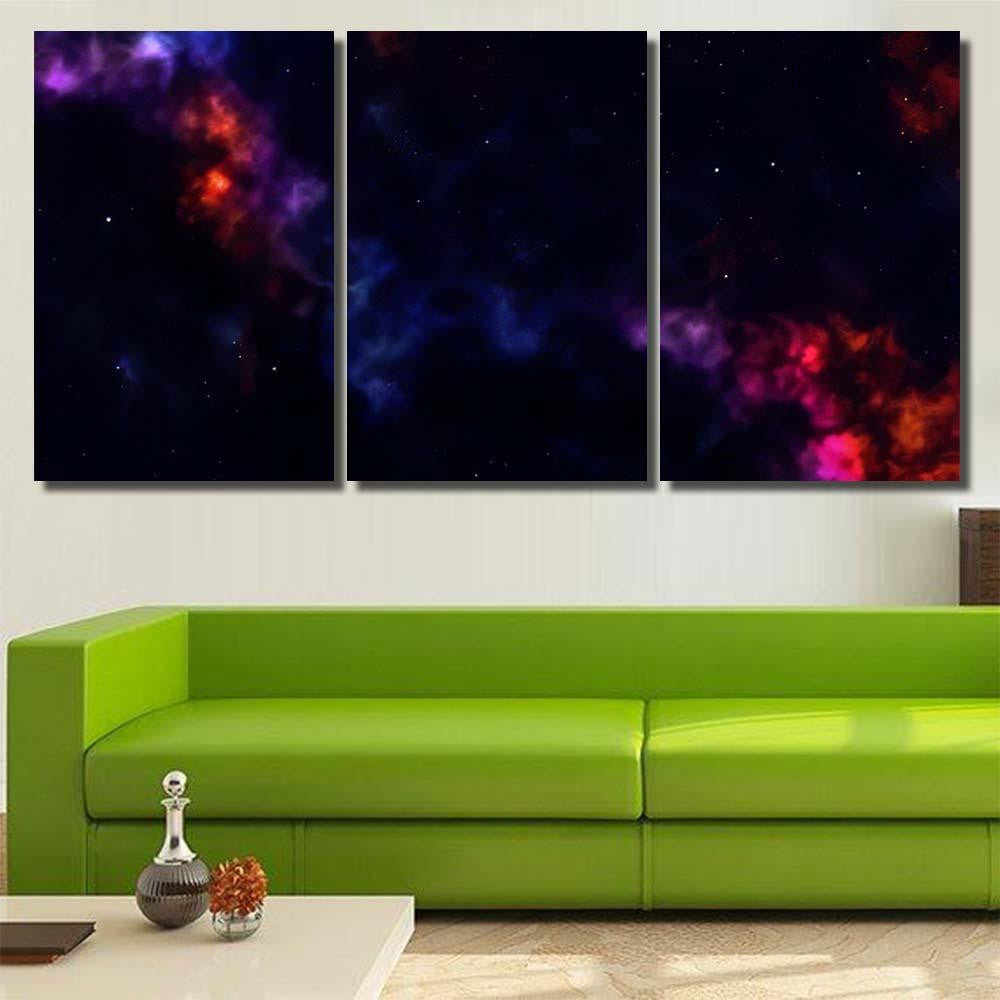 Space Background Fantastic Outer View Realistic 10 Galaxy Sky and Space Multi Piece Panel Canvas Home Decor Housewarming Gift Ideas Poster Canvas Gallery Prints