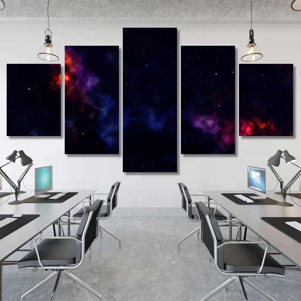 Space Background Fantastic Outer View Realistic 10 Galaxy Sky and Space Multi Piece Panel Canvas Home Decor Housewarming Gift Ideas Poster Canvas Gallery Prints