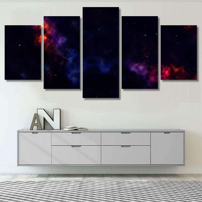 Space Background Fantastic Outer View Realistic 10 Galaxy Sky and Space Multi Piece Panel Canvas Home Decor Housewarming Gift Ideas Poster Canvas Gallery Prints