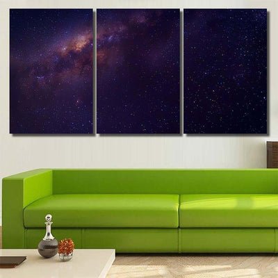 Milky Way Galaxy Star Space Dust 7 Galaxy Sky and Space Multi Piece Panel Canvas Home Decor Housewarming Gift Ideas Poster Canvas Gallery Prints