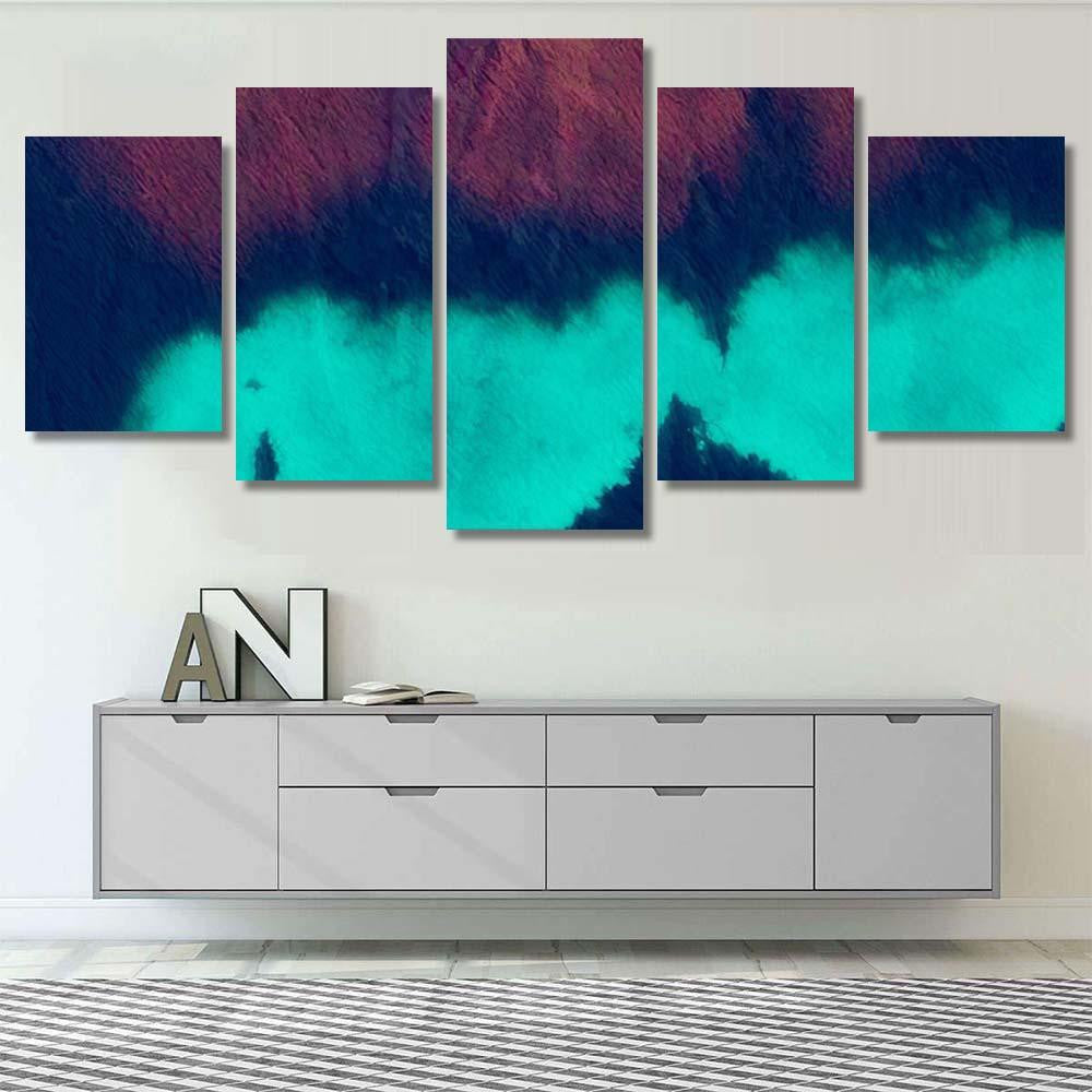 Neon Art Astronomy Colors Cosmic Realistic Galaxy Sky and Space Multi Piece Panel Canvas Home Decor Housewarming Gift Ideas Poster Canvas Gallery Prints