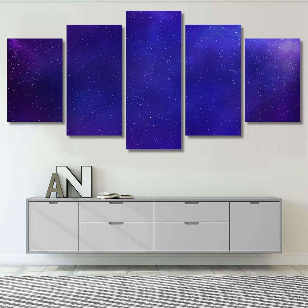 Milky Way Galaxy Stars Space Background Galaxy Sky and Space Multi Piece Panel Canvas Home Decor Housewarming Gift Ideas Poster Canvas Gallery Prints