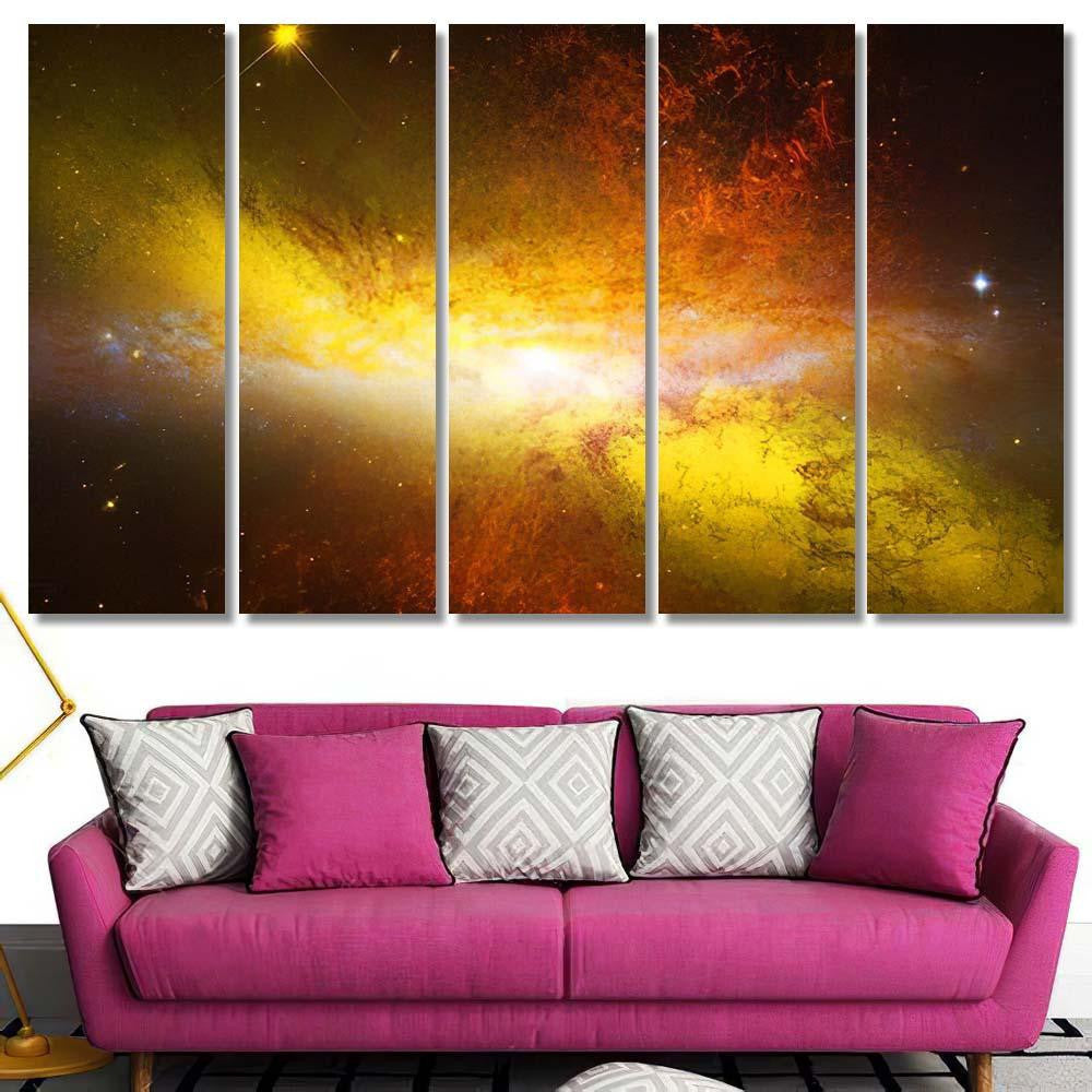 Infinite Space Nebulae Stars Elements This Galaxy Sky and Space Multi Piece Panel Canvas Home Decor Housewarming Gift Ideas Poster Canvas Gallery Prints