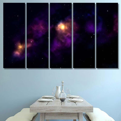 Space Background Fantastic Outer View Realistic 11 Galaxy Sky and Space Multi Piece Panel Canvas Home Decor Housewarming Gift Ideas Poster Canvas Gallery Prints
