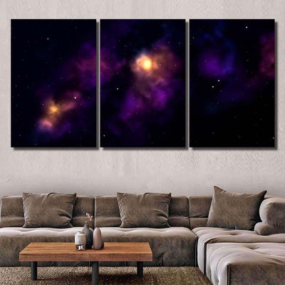 Space Background Fantastic Outer View Realistic 11 Galaxy Sky and Space Multi Piece Panel Canvas Home Decor Housewarming Gift Ideas Poster Canvas Gallery Prints