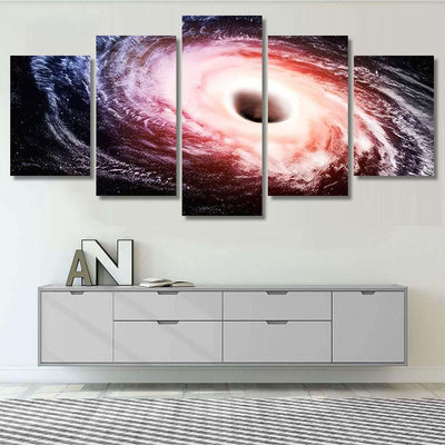 Hole Black Space Way Fiction Hydrogen 1 Galaxy Sky and Space Multi Piece Panel Canvas Home Decor Housewarming Gift Ideas Poster Canvas Gallery Prints