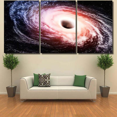 Hole Black Space Way Fiction Hydrogen 1 Galaxy Sky and Space Multi Piece Panel Canvas Home Decor Housewarming Gift Ideas Poster Canvas Gallery Prints