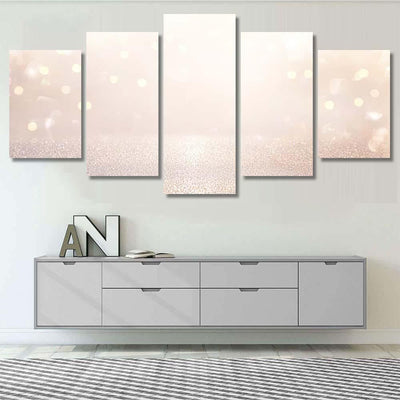 Glitter Vintage Lights Background Silver Light 5 Galaxy Sky and Space Multi Piece Panel Canvas Home Decor Housewarming Gift Ideas Poster Canvas Gallery Prints
