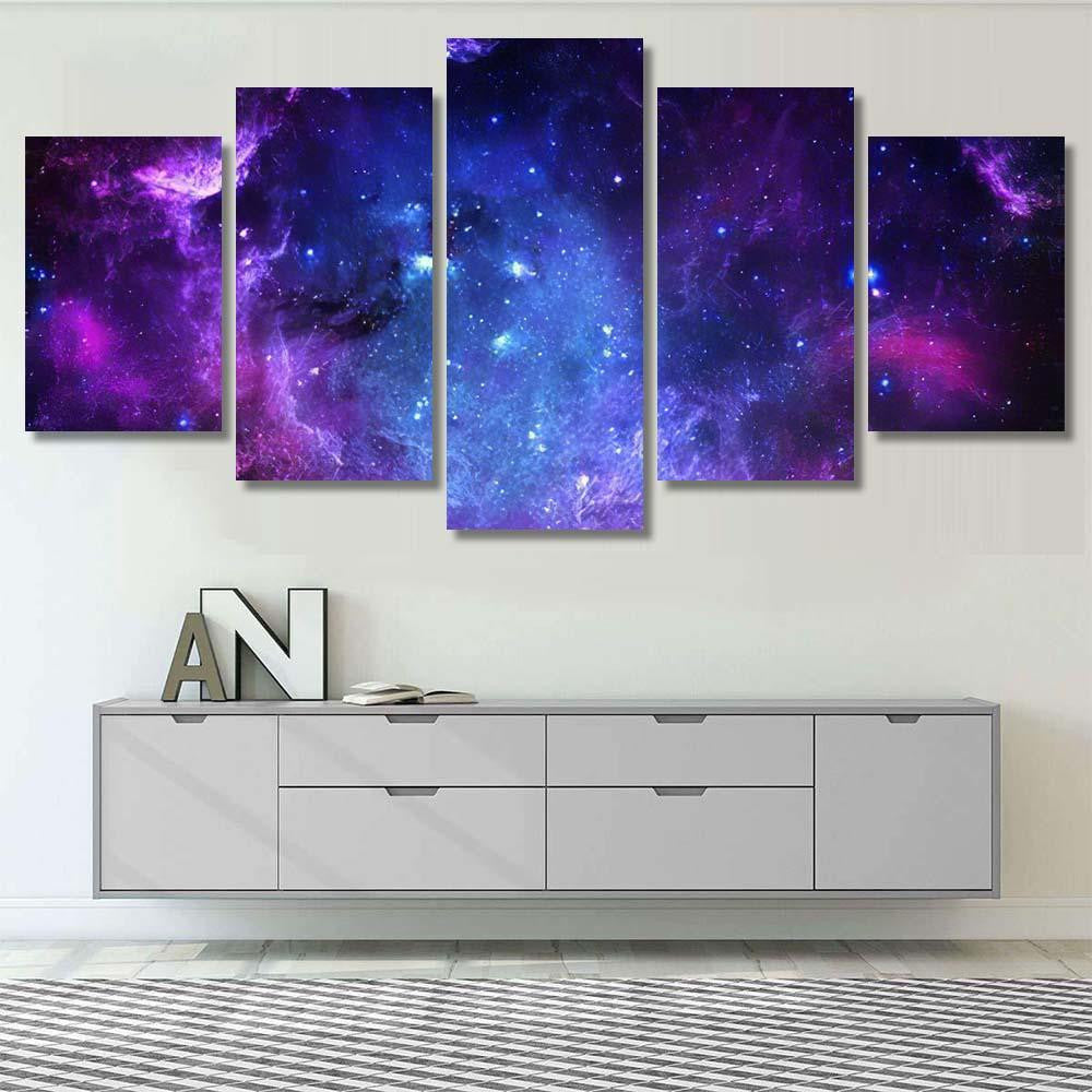 Starfield Elements This Image Furnished By 1 Galaxy Sky and Space Multi Piece Panel Canvas Home Decor Housewarming Gift Ideas Poster Canvas Gallery Prints