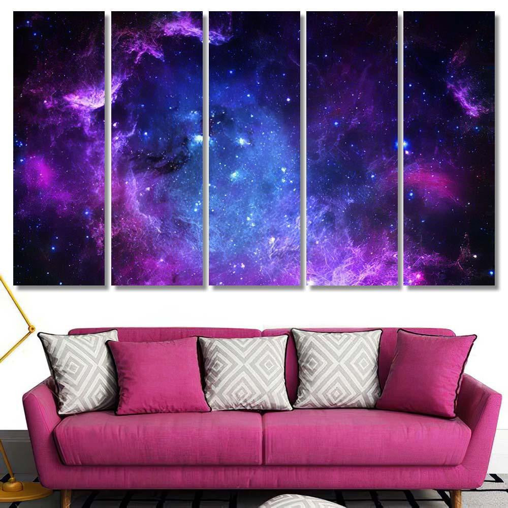 Starfield Elements This Image Furnished By 1 Galaxy Sky and Space Multi Piece Panel Canvas Home Decor Housewarming Gift Ideas Poster Canvas Gallery Prints