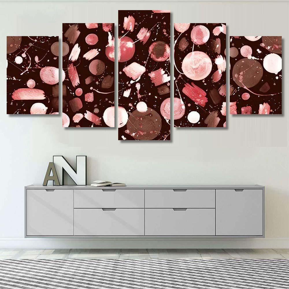Hand Abstract Watercolor Galaxy Planets 1 Galaxy Sky and Space Multi Piece Panel Canvas Home Decor Housewarming Gift Ideas Poster Canvas Gallery Prints